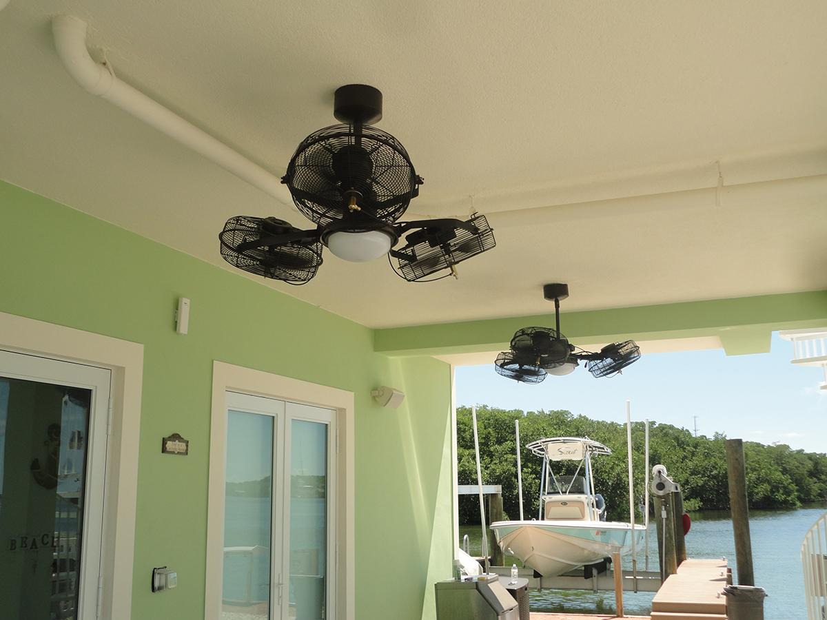 outdoor misting ceiling fan